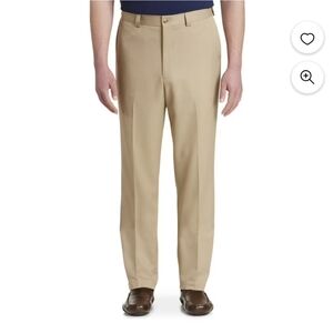 Oak Hill Men's Big & Tall Dress Pants Flat Front Straight Size 44x34